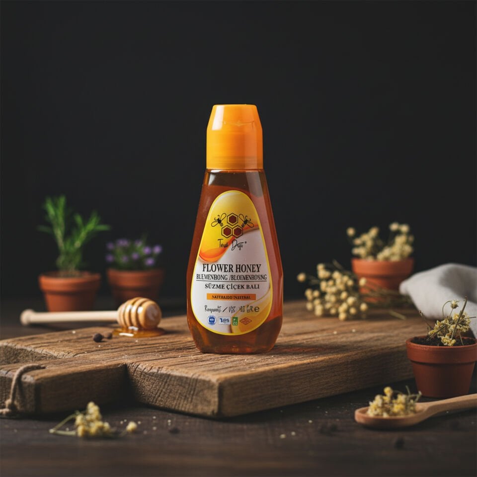 Süzme Çiçek Balı Pratik Kapaklı 400 Gr