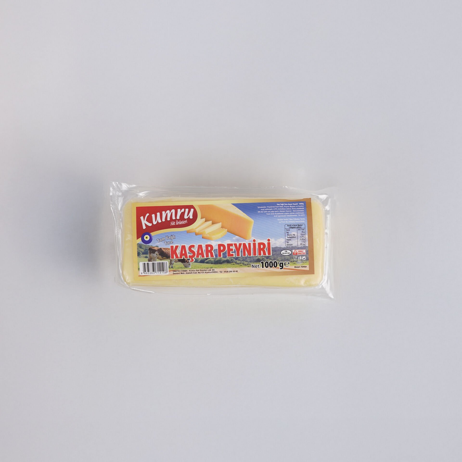 Ordu Taze Kaşar 1 Kg