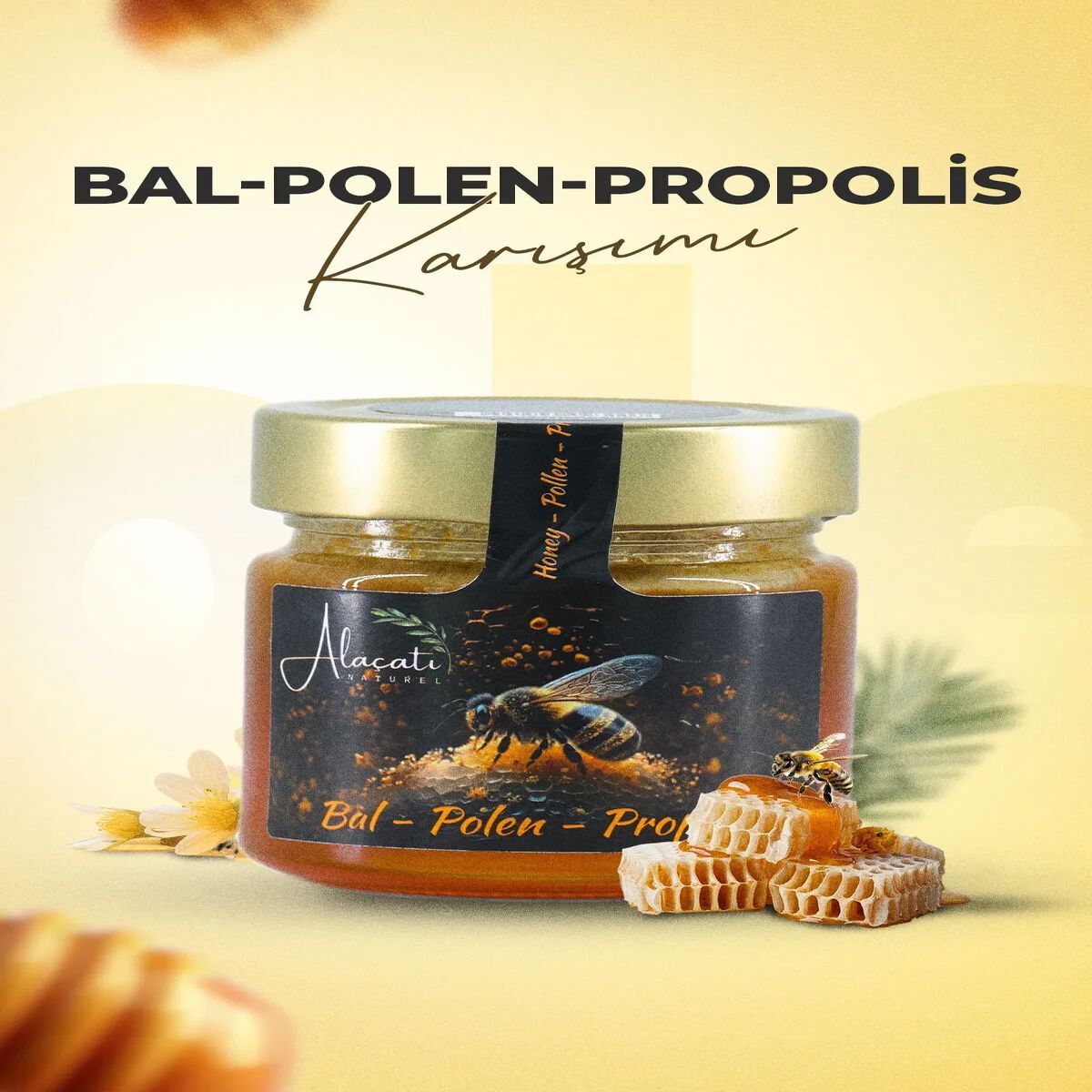 Bal-Polen-Propolis Karışımı 250 Gr