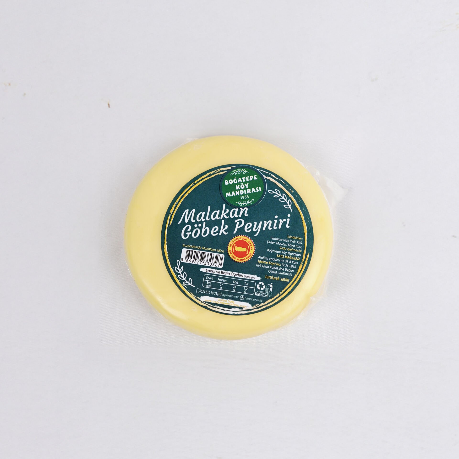 Malakan Peyniri (göbek kaşarı) 500 Gr