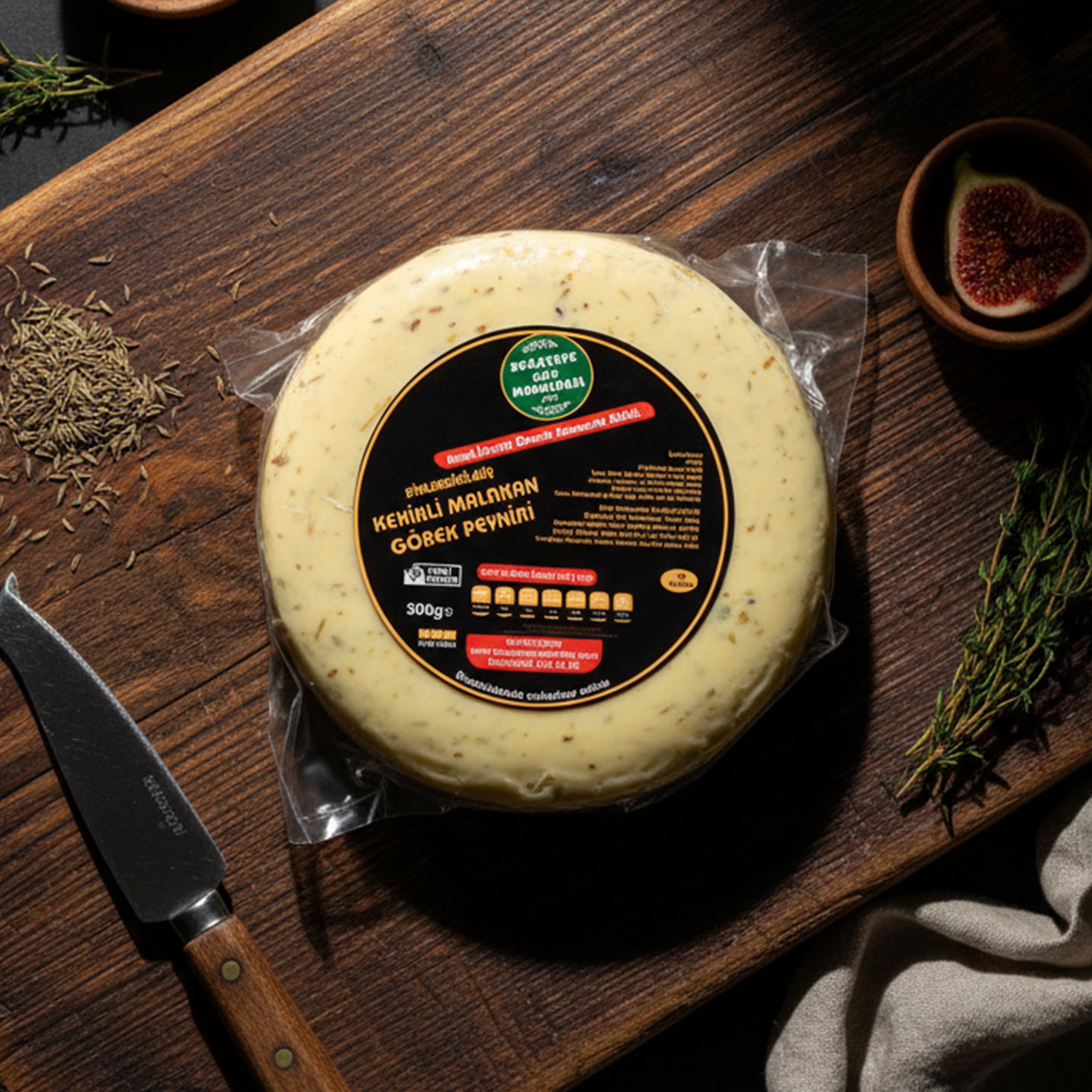 Kekikli Malakan Peyniri (göbek kaşarı) 500 Gr