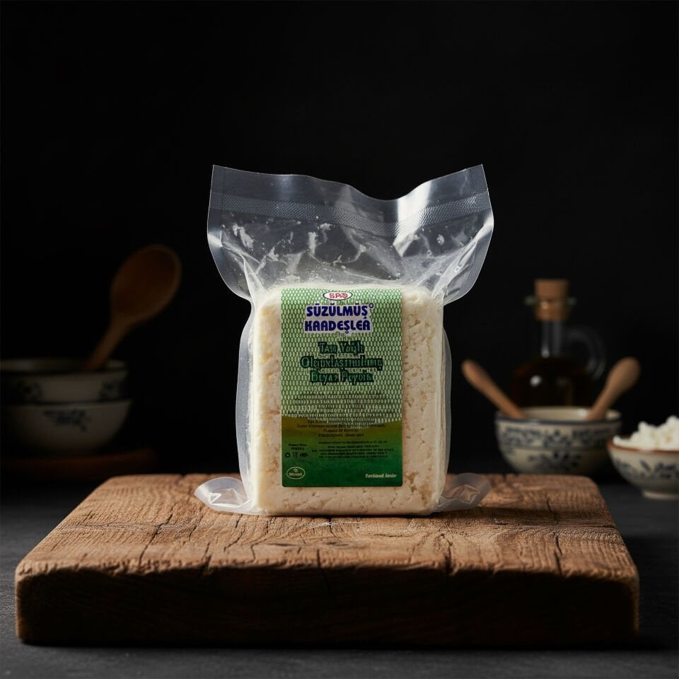 Tam Yağlı Olgulaştırılmış Beyaz Peynir(keçi koyun) 600 Gr vakumlu