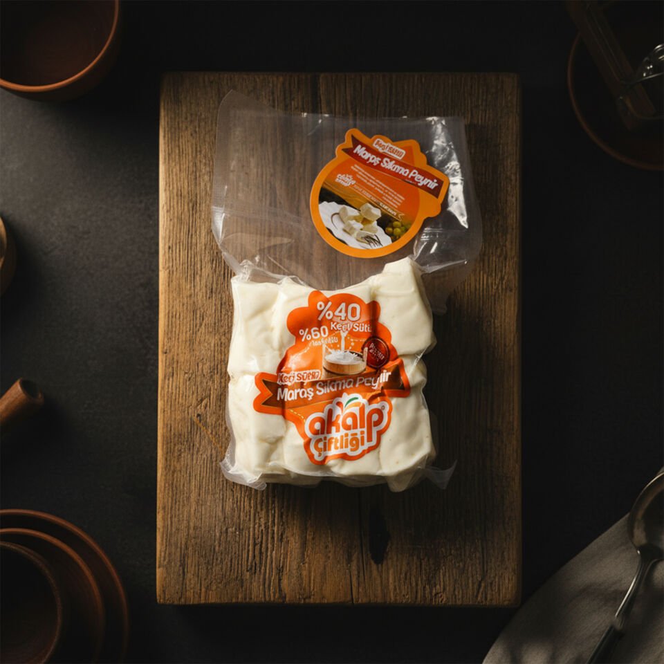 Keçi Sütlü Maraş Sıkma Peyniri 500 Gr
