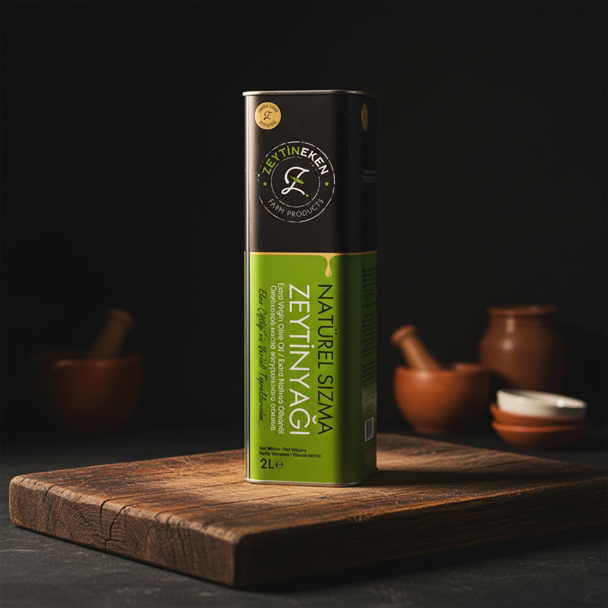 Natürel Sızma Zeytinyağı Soğuk Sıkım 2 LT