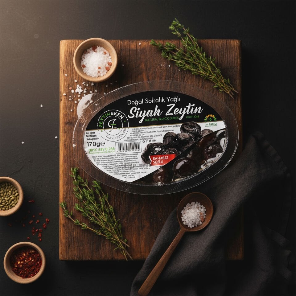 Vakum Siyah Zeytin 170 Gr